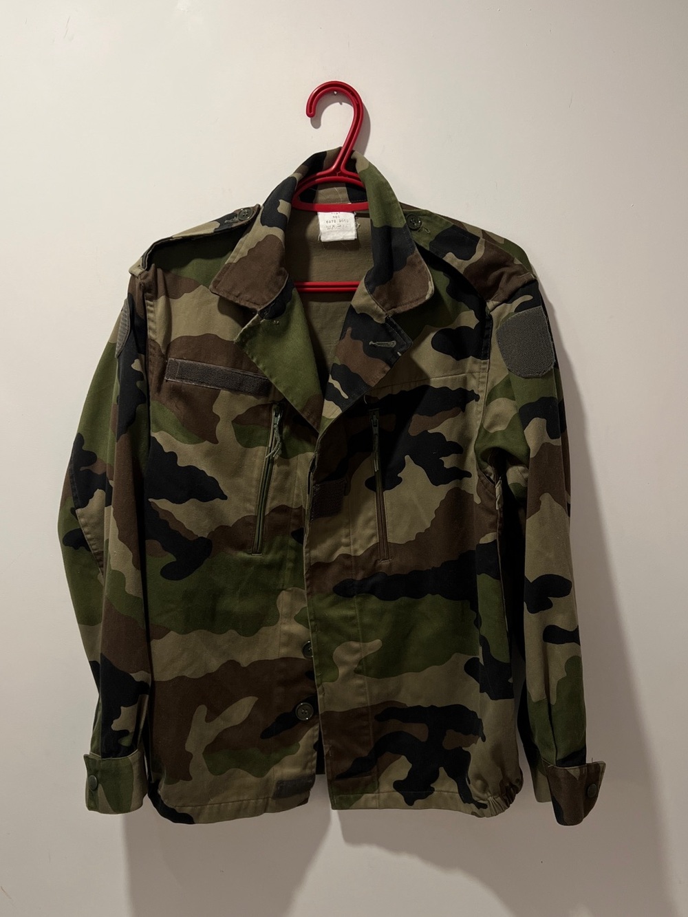 Men's Camouflage French Military F2 CCE Field Jacket Woodland Camo